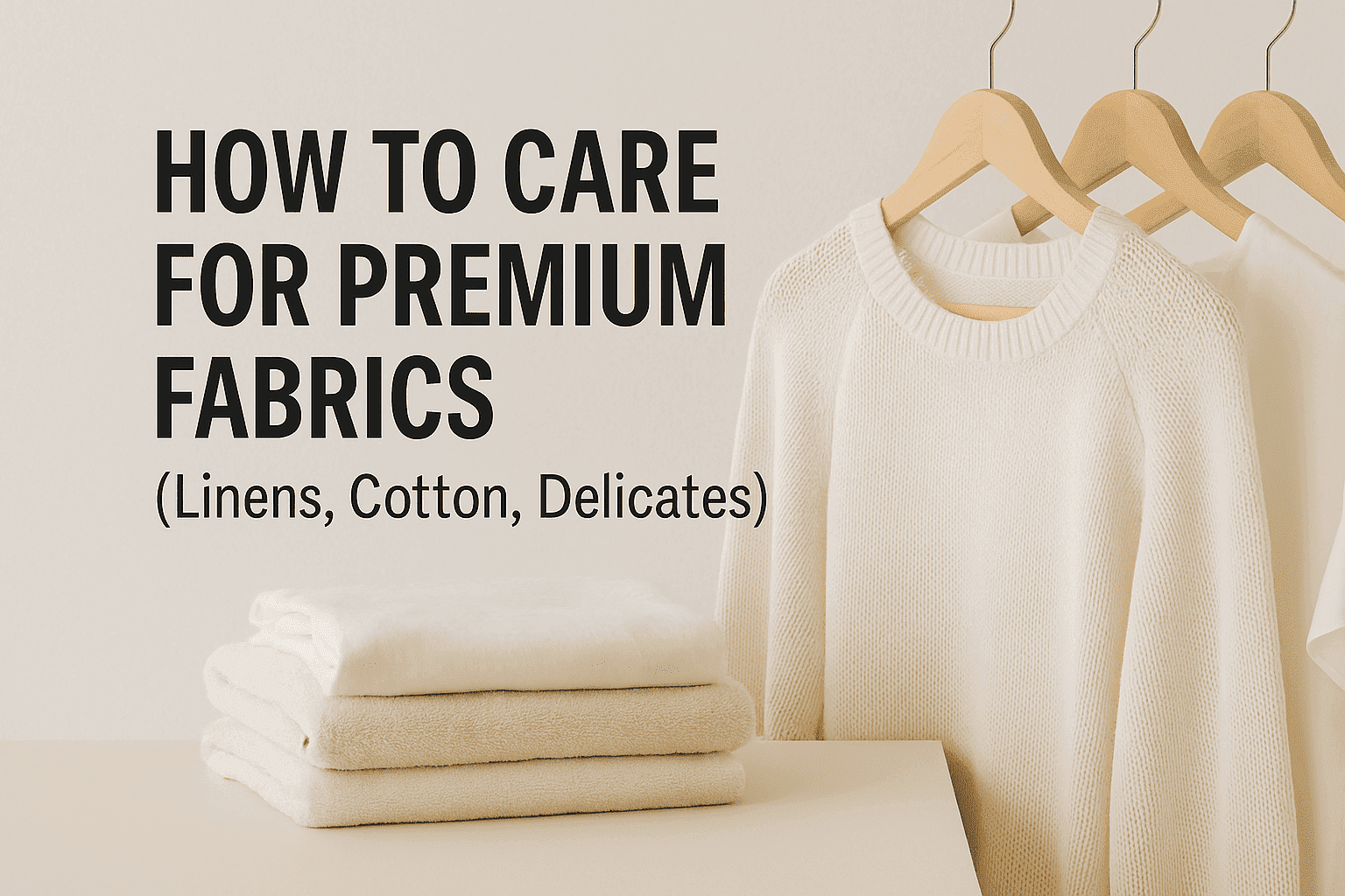 How to Care for Premium Fabrics (Linens, Cotton, Delicates)