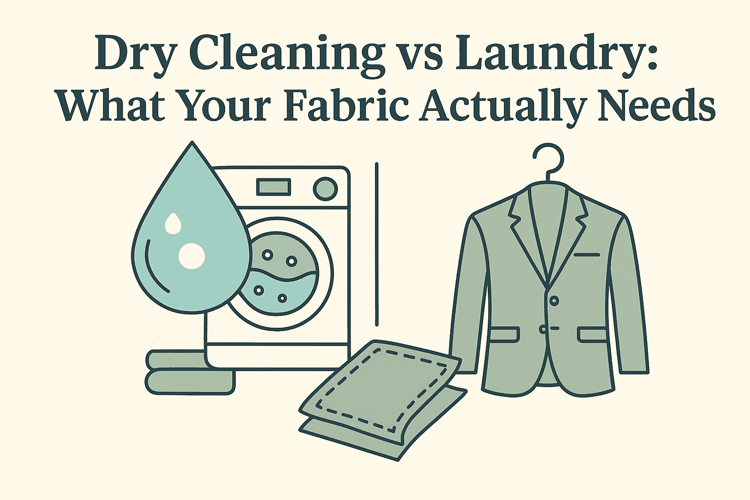 Dry Cleaning vs Laundry: What Your Fabric Actually Needs 
