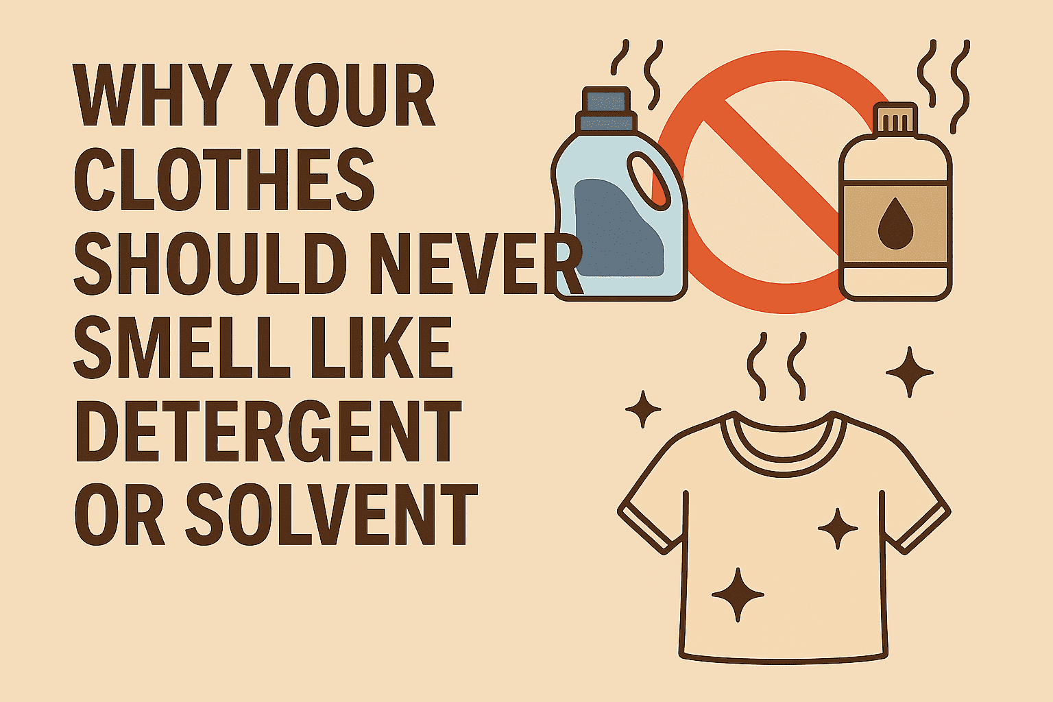 Why Your Clothes Should Never Smell Like Detergent or Solvent