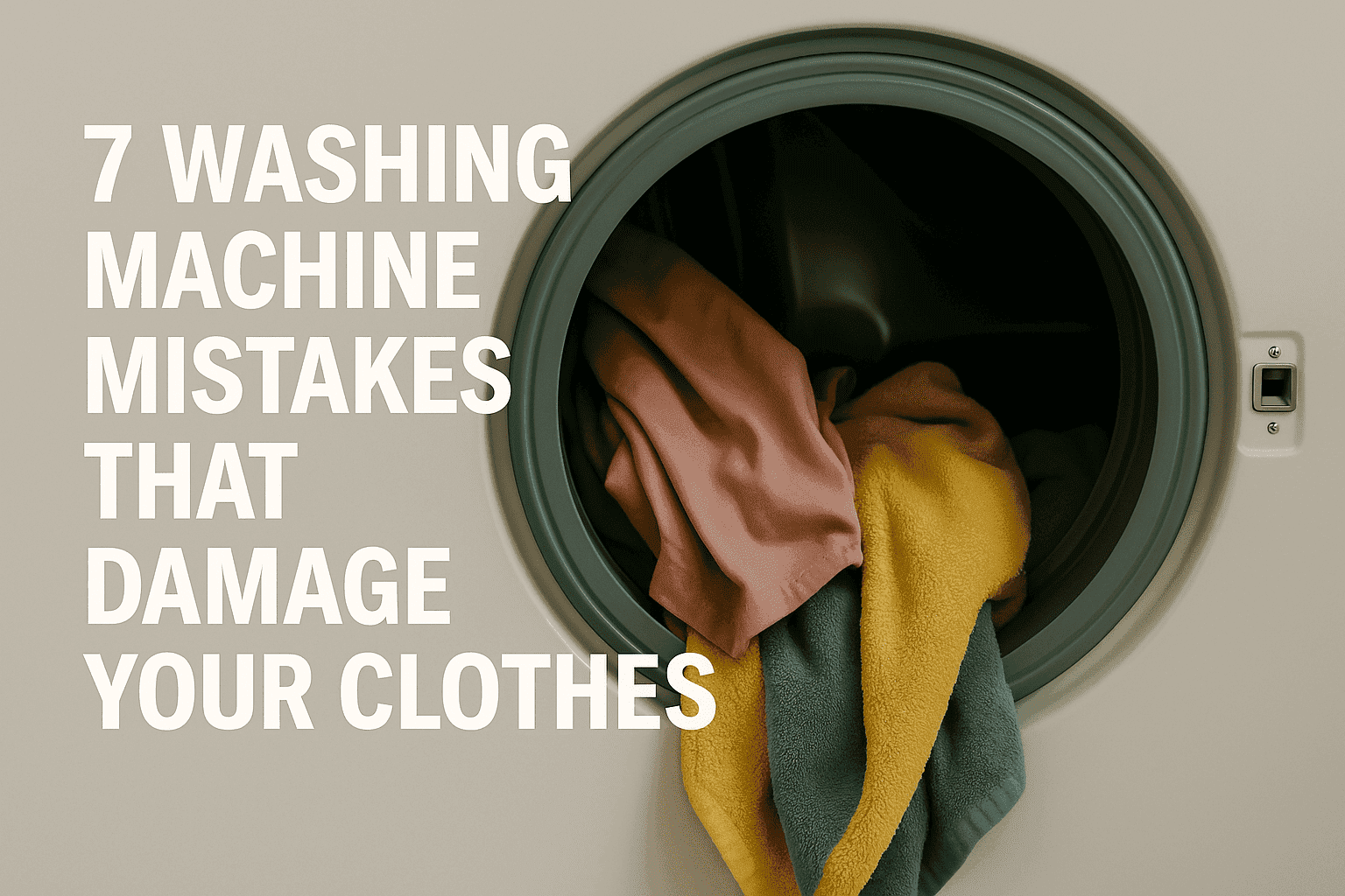 7 Washing Machine Mistakes That Damage Your Clothes (Must-Read 2025 Guide)