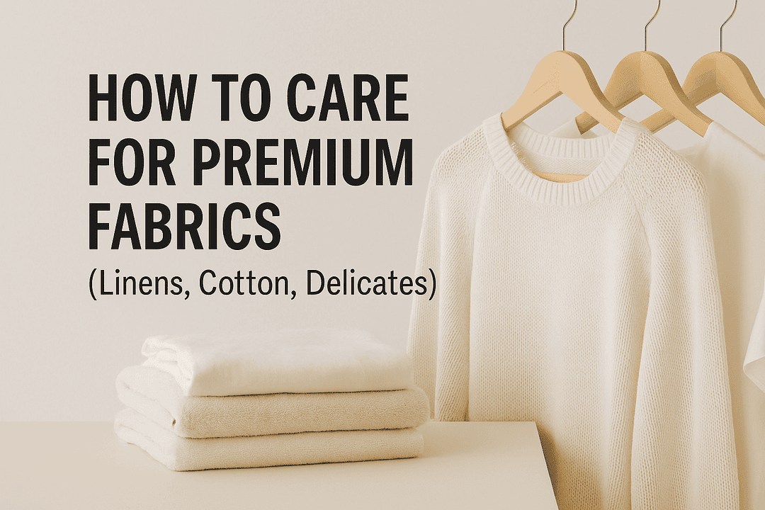 How to Care for Premium Fabrics (Linens, Cotton, Delicates)