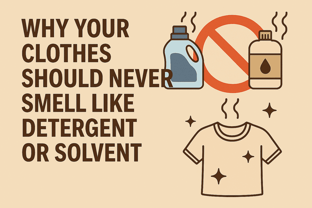Why Your Clothes Should Never Smell Like Detergent or Solvent