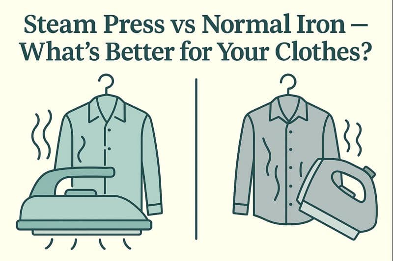 Steam Press vs Normal Iron — What’s Better for Your Clothes?